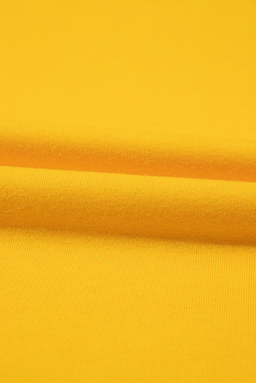 Yellow Color Block Sweatshirt - Love Salve